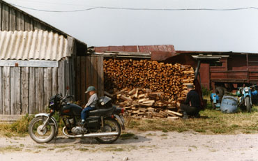 Boy on motorbike