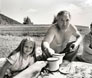 Picnic on the shores of Lake Baikal